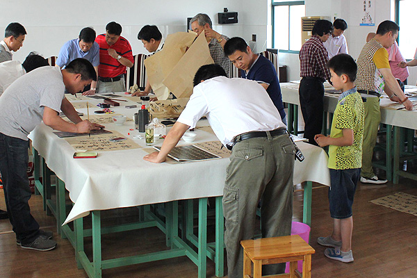 中國(guó)人民大學(xué)、北京師范大學(xué)王學(xué)嶺書(shū)法工作室在安邦集團(tuán)面授會(huì)(圖4)